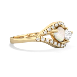 Opal Mother And Child 14K Yellow Gold ring R3010