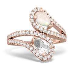 Opal Diamond Dazzler 14K Rose Gold ring R3000