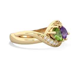 Peridot Summer Winds 14K Yellow Gold ring R5342