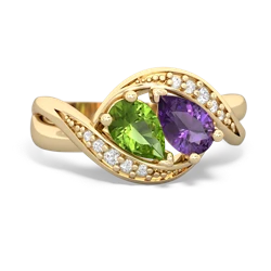 Peridot Summer Winds 14K Yellow Gold ring R5342