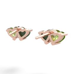 Peridot Sweethearts 14K Rose Gold earrings E5260