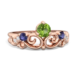 Peridot Crown Keepsake 14K Rose Gold ring R5740