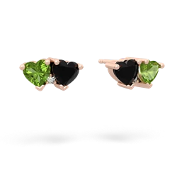 Peridot Sweethearts 14K Rose Gold earrings E5260