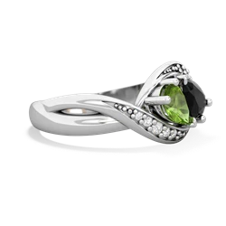 Peridot Summer Winds 14K White Gold ring R5342