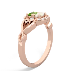 Peridot Love Nest 14K Rose Gold ring R5860