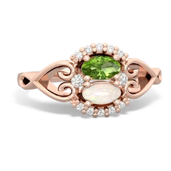 Peridot Love Nest 14K Rose Gold ring R5860