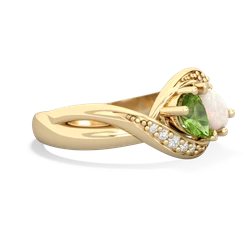 Peridot Summer Winds 14K Yellow Gold ring R5342