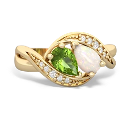 Peridot Summer Winds 14K Yellow Gold ring R5342