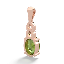 Peridot Links 14K Rose Gold pendant P4032