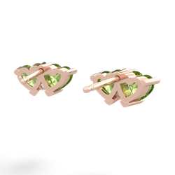 Peridot Sweethearts 14K Rose Gold earrings E5260