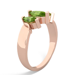 Onyx Three Peeks 14K Rose Gold ring R2433