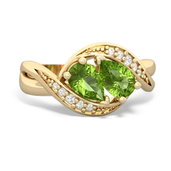 Peridot Summer Winds 14K Yellow Gold ring R5342