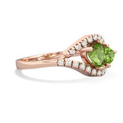 Peridot Mother And Child 14K Rose Gold ring R3010