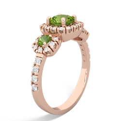 Onyx Regal Halo 14K Rose Gold ring R5350