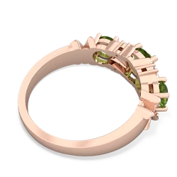 Peridot Hugs And Kisses 14K Rose Gold ring R5016