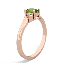 Peridot Elegant Swirl 14K Rose Gold ring R2173