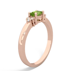 Peridot Simply Elegant East-West 14K Rose Gold ring R2480