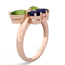 Peridot Butterfly 14K Rose Gold ring R2215