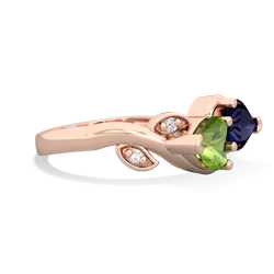 Peridot Floral Elegance 14K Rose Gold ring R5790