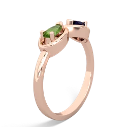 Peridot Infinity 14K Rose Gold ring R5050