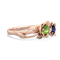 Peridot Rose Garden 14K Rose Gold ring R5510