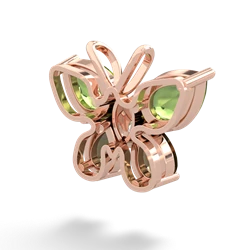 Peridot Butterfly 14K Rose Gold pendant P2215