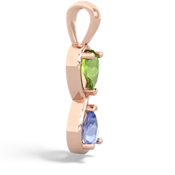 Peridot Infinity 14K Rose Gold pendant P5050