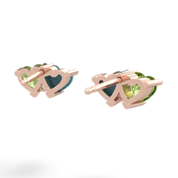 Peridot Sweethearts 14K Rose Gold earrings E5260