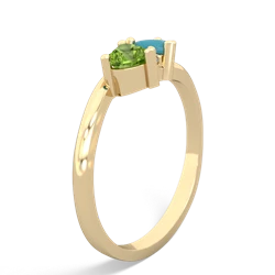 Peridot Sweethearts 14K Yellow Gold ring R5260