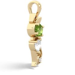 Peridot Kitten 14K Yellow Gold pendant P5780