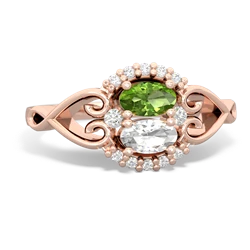 Peridot Love Nest 14K Rose Gold ring R5860