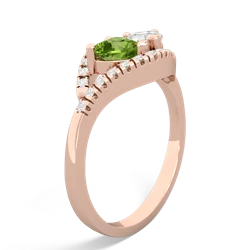 Peridot Mother And Child 14K Rose Gold ring R3010