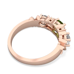 Peridot Hugs And Kisses 14K Rose Gold ring R5016