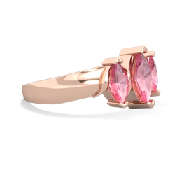 Ruby Three Peeks 14K Rose Gold ring R2433