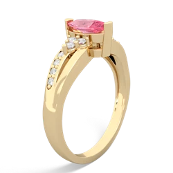 Lab Pink Sapphire Royal Marquise 14K Yellow Gold ring R2343