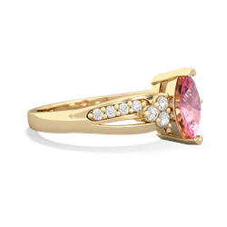 Lab Pink Sapphire Royal Marquise 14K Yellow Gold ring R2343