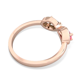 Lab Pink Sapphire Infinity 14K Rose Gold ring R5050