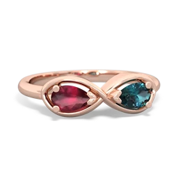 Ruby Infinity 14K Rose Gold ring R5050