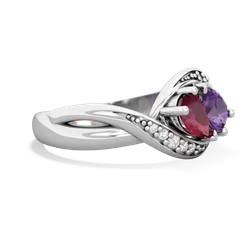 Ruby Summer Winds 14K White Gold ring R5342