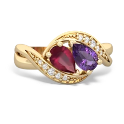 Ruby Summer Winds 14K Yellow Gold ring R5342