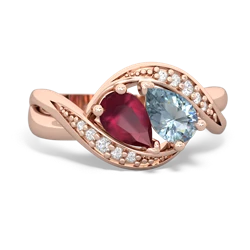 Ruby Summer Winds 14K Rose Gold ring R5342