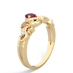 Ruby Crown Keepsake 14K Yellow Gold ring R5740