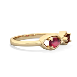 Ruby Infinity 14K Yellow Gold ring R5050