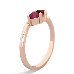 Ruby Sweethearts 14K Rose Gold ring R5260