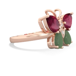 Ruby Butterfly 14K Rose Gold ring R2215