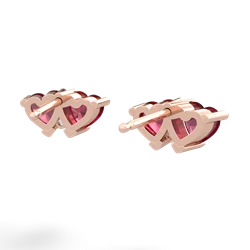 Ruby Sweethearts 14K Rose Gold earrings E5260