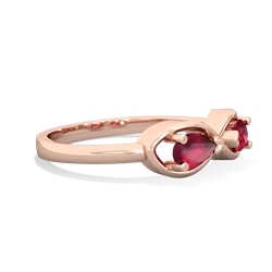 Ruby Infinity 14K Rose Gold ring R5050