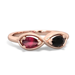 Ruby Infinity 14K Rose Gold ring R5050