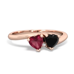 Ruby Sweethearts 14K Rose Gold ring R5260