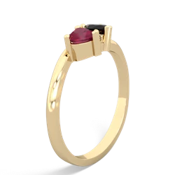 Ruby Sweethearts 14K Yellow Gold ring R5260